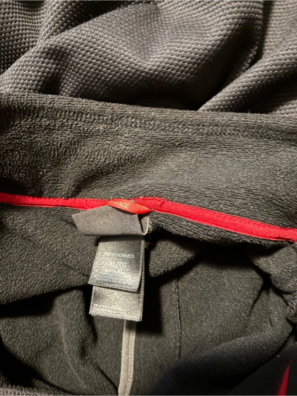 The North Face Men's TKA Stealth Full Zip Fleece Jkt Zip Pockets Black Sz XL EUC